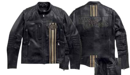 Men's H-D Triple Vent Passing Link II Leather Jacket